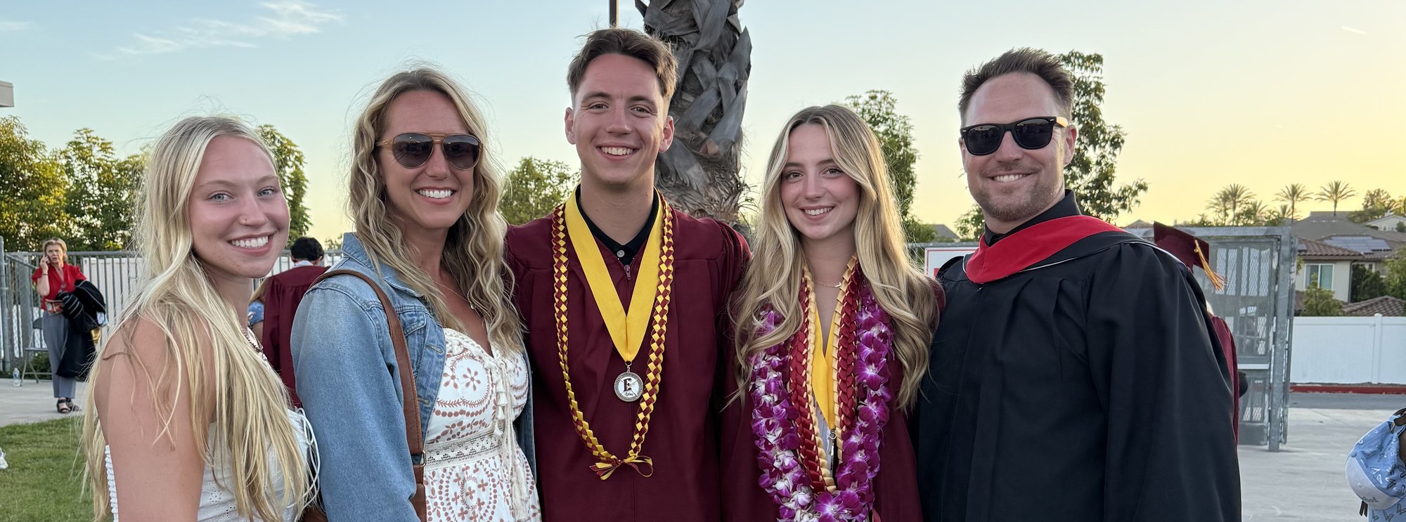 Todd Frazier with his family at a graduation celebration
